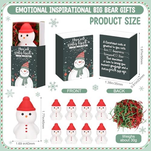 24 Sets Winter Break Gifts Snowman Holiday Party Favors with Boxes - Image 2
