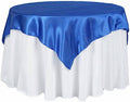 10 pcs 72x72 inch Royal Blue Square Tablecloth Satin Fabric Overlays Linens | Table Cloths Cover for Wedding Party Banquet Reception Events Decoration Kitchen Dining Events Kitchen Dining by BalsaCircle