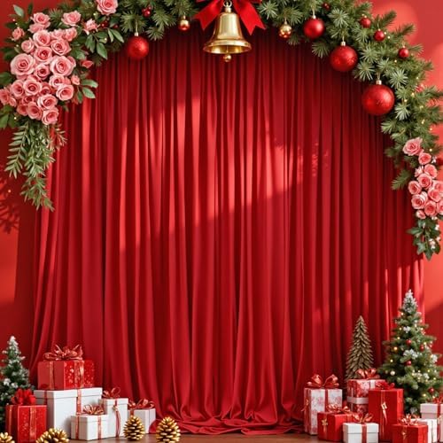 MEETSKY Blue Backdrop Curtains,Birthday Backdrop Drapes,5ft x 7ft,2 Panels by MEETSKY