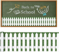 20Ft Picket Fence Bulletin Board Decoration, Back to School Decor Kit by codree