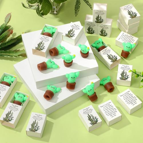 48 Sets Believe in Yourself Gifts Cactus Growing Party Favors - Image 4
