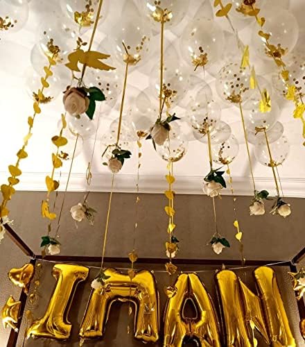 Bezente Gold Confetti Latex Party Balloons 60 Pack 12 inch - Image 6