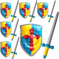 Poen 12 Pcs Inflatable Sword and Shield Medieval Knight Party,Cross by Poen