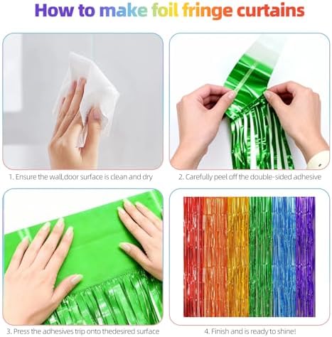 102Pcs Rainbow Birthday Decorations, Colorful Birthday Party Decorations for Girls and Boys, Rainbow Party Decorations Pack with Happy Birthday Banner, Balloons, Fringe Curtain, Hanging Swirls - Image 5