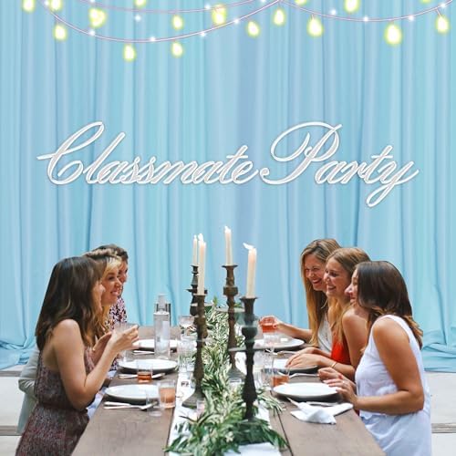 MEETSKY Blue Backdrop Curtains,Birthday Backdrop Drapes,5ft x 8ft,2 Panels - Image 4