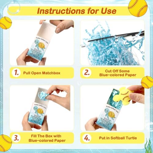 25 Sets Softball Gifts Sport Positive Party Favors - Image 3