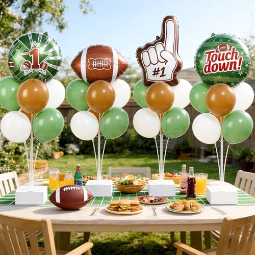 Naozinebi 4 Sets Football Birthday Party Balloons Stand Kit Party Decor - Image 4