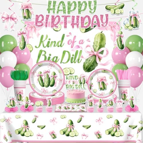 Xynic 216PCS Pickle Party Decorations, Girls Birthday Decorations Serves 25 by Unknown