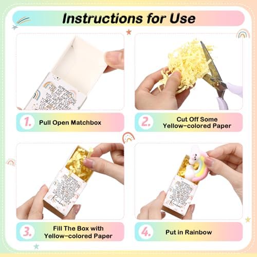 24 Sets Rainbow Positive Gifts You are Awesome Party Favors with Boxes - Image 3