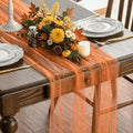 Artoid Mode Pearl Orange Gauze Table Runner 10FT Home Decor by ArtoidMode