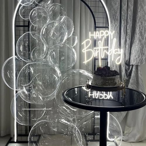 Voircoloria 105pcs Clear Party Latex Balloons, 12inch - Image 6