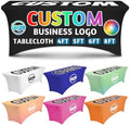 Custom Tablecloth with Business Logo Text 6FT by Syntix
