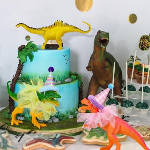 Weysat 27 Pcs Dinosaur Cake Topper for Girls Birthday Party - Image 4