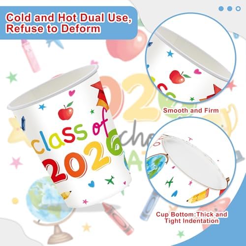 120Pcs 2026 Preschool Graduation Party Decorations Tableware Set - Image 4