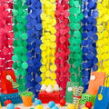 205Ft Mario Party Decorations Red Green Blue Yellow Big Polka Dot Tissue Paper Backdrop Streamer Circle Dot Hanging Garland for Birthday Carnival Circus Clown Fiesta Colorful Party Supplies by pinkblume