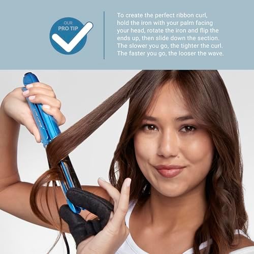 BaBylissPRO Ultra Sleek Styling Iron, 3-in-1 Flat Iron, Curler, Waver, 1" - Image 3