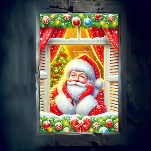 BlissYard Christmas Window Banner 31.5x47 Inch Polyester - Image 6