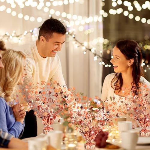3 Pcs 30th Rose Gold Birthday Decoration 30th Table Centerpiece - Image 6