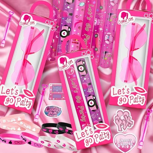 CHSLtmxq 122 PCS Pink Party Favors, Toy Goodie Bag Stuffers, Princess Set - Image 6