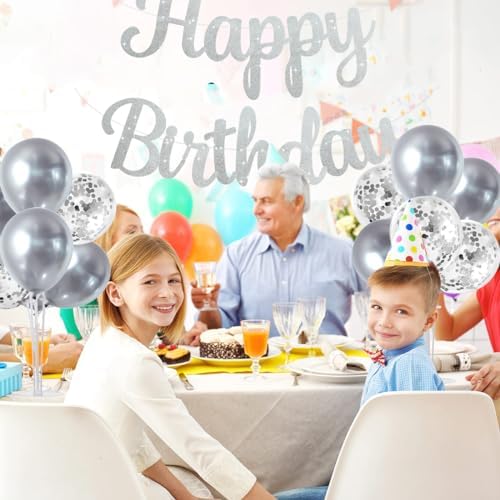 TONIFUL 4 Set Silver Balloon Stand Balloon Centerpiece for Table Decoration - Image 5