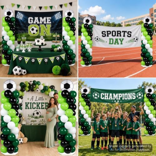 2 Sets Soccer Balloon Column Stand Adjustable Sports Football Balloon Decor - Image 6