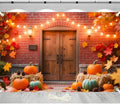 Fall Backdrop for Photography 118x79in Autumn Backdrop with 4 Grommets Fall Harvest Landsacape Pumpkin Maple Leaf Haystacks for Thanksgiving Baby Shower Birthday Party Photobooth Banner Props by DuoduoBuy