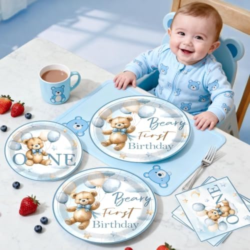 Beary First Birthday Decorations, Teddy Bear One Year Old Birthday - Image 5