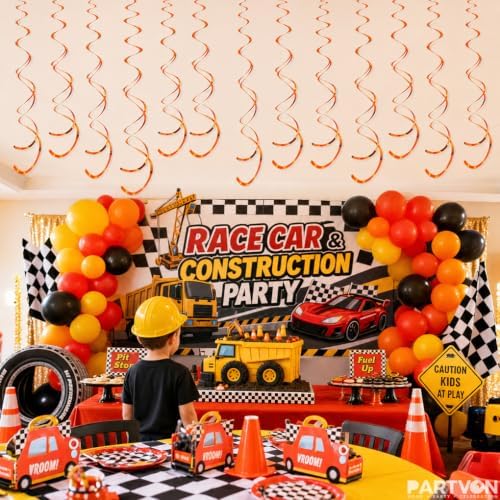 32 PCS Orange Hanging Swirl, Sparkle Ceiling Hanging Decorations, Plastic Streamer Party Decorations for Birthday, Thanksgiving Day, Fall Party, Sports Theme, Summer Party - Image 6