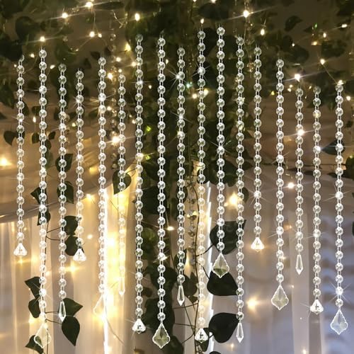 24 Pcs 13 Inch Clear Acrylic Crystal Garland Strands - Image 6