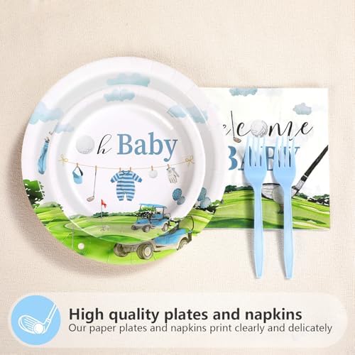 Grencian 96Pcs Golf Baby Shower Party Decoration, Serve 24 - Image 3