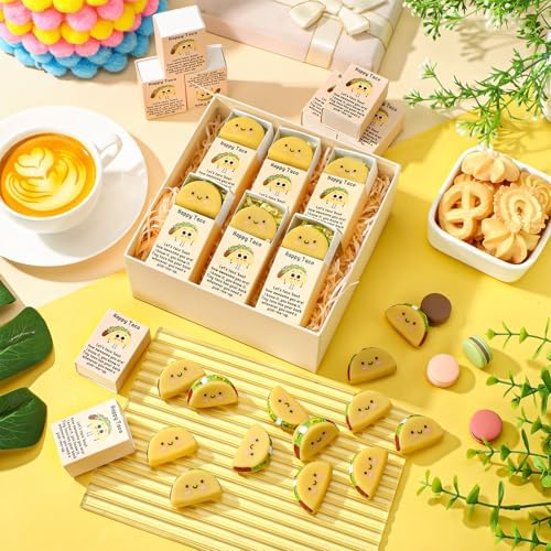 72 Sets Positive Gifts Taco Mexican Party Favors with Boxes - Image 5