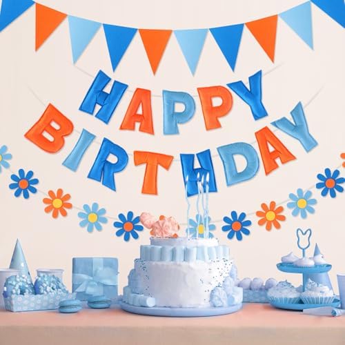YEOCU Happy Birthday Decorations, No DIY, Pre-Strung 3D Banner - Image 2