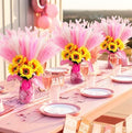 Wonderjune 135 Pcs Western Cowboy Table Centerpieces Party Decor, Pink by Wonderjune