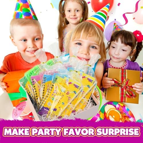 Party Favors for Kids 4-8-12: 16 Pack Scratch Rainbow Art Crafts Notebook - Image 3