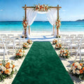 Wedding Decorations Aisle Runner for Wedding Ceremony Emerald Green Aisle Runners 4FTx15FT Bridal Runway Rustic Carpet Runner for Party Wedding Runner Aisle Outdoor for Beach Birthday Reception Decor by FUHSY
