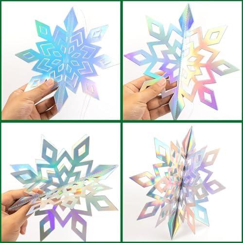 Christmas Hanging Snowflakes for Winter Wonderland Frozen Party Decorations - Image 5