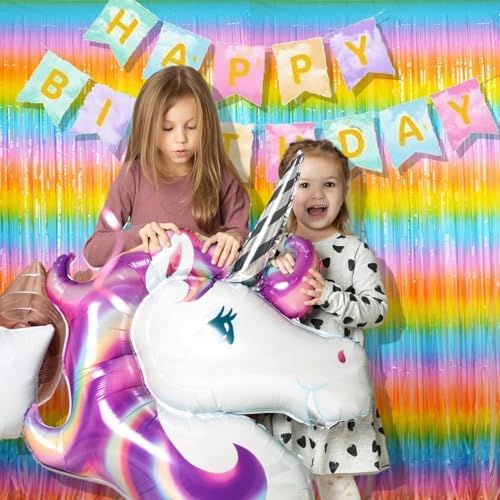 BRAVESHINE Colourful Fringe Curtains | Holidays Party Streamers Backdrop - Image 3