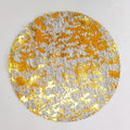 Snowkingdom Black Gold Placemats Round Disposable Sparkly Paper Metallic Glitter Foil Gold Doilies Luxury Dining Table Decoration Centerpieces for Party Birthday Wedding Christmas Shower Set of 24 by Snowkingdom