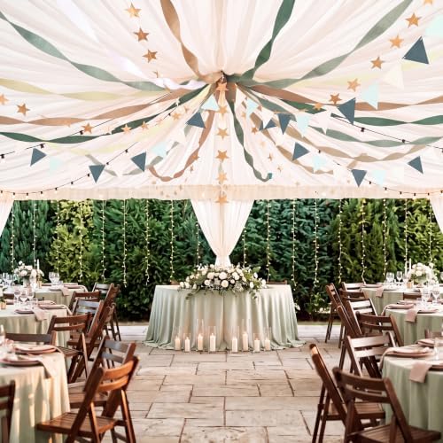 Frienda 14 Pcs Green Gold Party Decorations Set for Fancy Birthday Party - Image 5