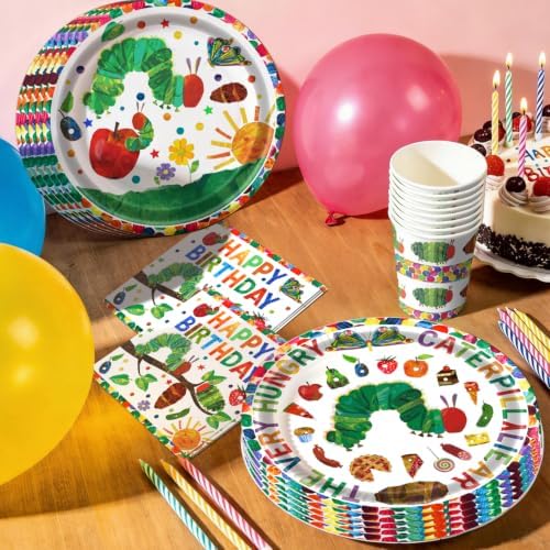 150pcs Hungry Caterpillar Party Supplies Butterfly Party Tableware 30 Guest - Image 4