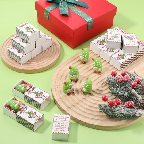 36 Sets Christmas Positive Gifts Gnome Party Favors with Boxes - Image 4
