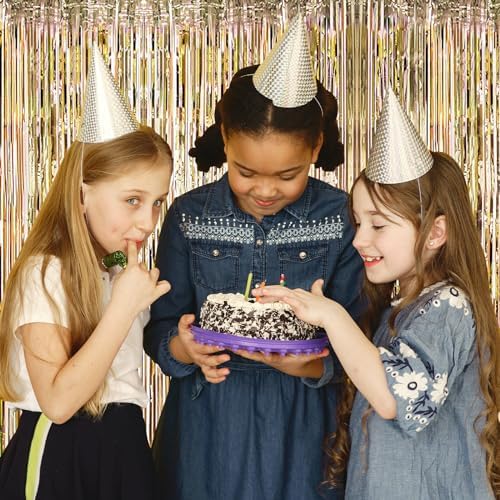 10 Pack Champagne Gold Backdrop Curtain 3.2ft x 8.2ft Metallic Tinsel Foil Fringe Curtains Photo Booth Background for Birthday Party Decoration Engagement Wedding Christmas Decor (Champagne Gold) - Image 6