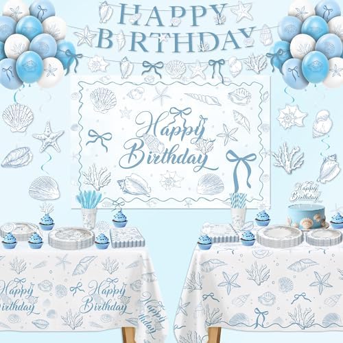 Seashell Party Decorations for Summer Beach Birthday Turned Pretty - Image 6