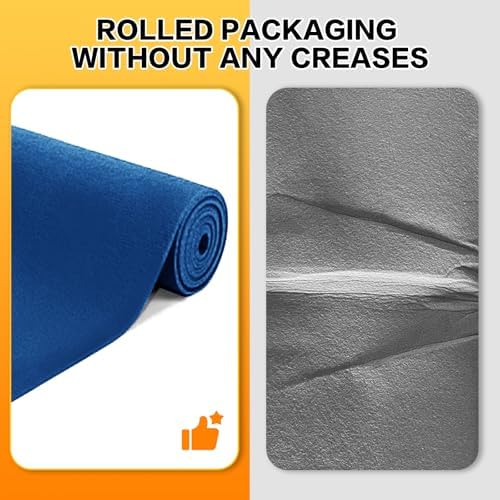 Royal Blue Carpet Runner for Party, Premium 160 GSM Felt Non-Woven Fabric Runway Rug for Party Wedding & Special Events,Rolled Package Without Creases (Royal Blue, 3X15 ft) - Image 5