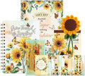 Sunflower Planner Gift Set for Women - 1 Sticker Book of 600+ Stickers, 1 Weekly Planner, 1 Crochet Keychain, 1 Metal Bookmark, 12 Prayer Cards, Gift for Women Men Teens Christian Birthday Mothers Day by VYRANA