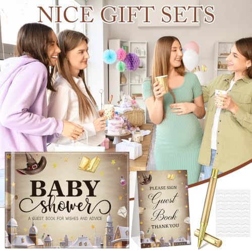 Fuyoooo Halloween Magical Witch Baby Shower Guest Book for Girl Boy - Image 5