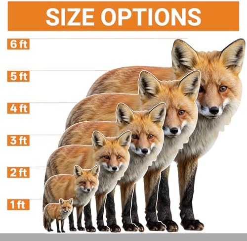 Fox 5FT Life Size Cardboard Cutout, Animal Standup, 1 PC - Image 2
