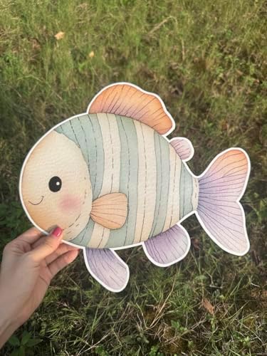 Large Under The Sea Cutouts with Stand, 12inch Ocean Birthday Party Decorations, Underwater Party Decorations, Baby Shower Supplies Cardboard Cutout Prop | 9PCS Stand Up Prop - Image 7