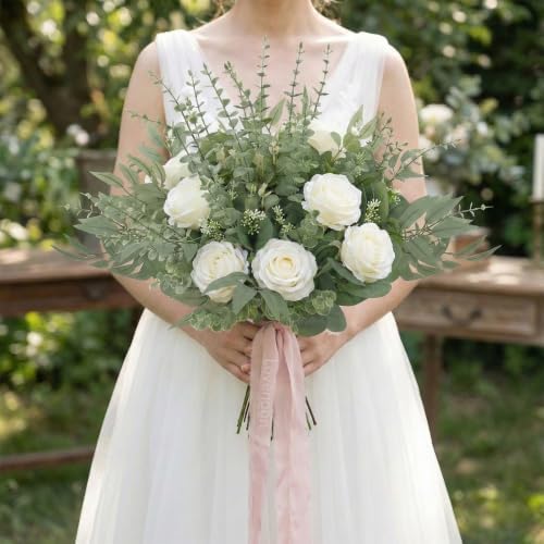 lovemoon 260 Pcs Artificial Mixed Eucalyptus Stems Bulk, 5 Kinds of Faux Greenery Eucalyptus Leaves Bulk for Vase Wedding DIY Bouquets Floral Arrangement Home Decor (260, Green) - Image 4