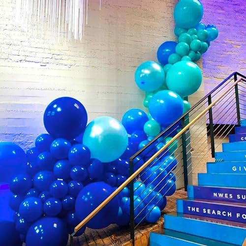PartyWoo Royal Blue Balloons 50pcs Dark Blue Latex Helium Balloons 12 Inch - Image 3